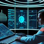 **Prompt 1: The Invisible Electronic Battlefield**
    "A sophisticated, futuristic naval command center at night. Holographic displays shimmer with abstract, flowing patterns of electronic signals and data streams, overlaying a stylized radar map of the ocean. A lone, focused naval officer, seen from behind, is engrossed in the glowing information, symbolizing the deep analysis of enemy electronic signatures (SIGINT). The atmosphere is intelligent and slightly mysterious, emphasizing the unseen warfare of data and frequencies. The aesthetic is clean, high-tech, and conveys a sense of listening intently to the electronic environment, with subtle glows and reflections."