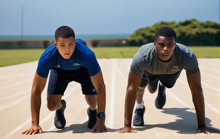 해군 병과별 교육 과정 - Image Prompt 1: The Dawn of Discipline and Camaraderie**